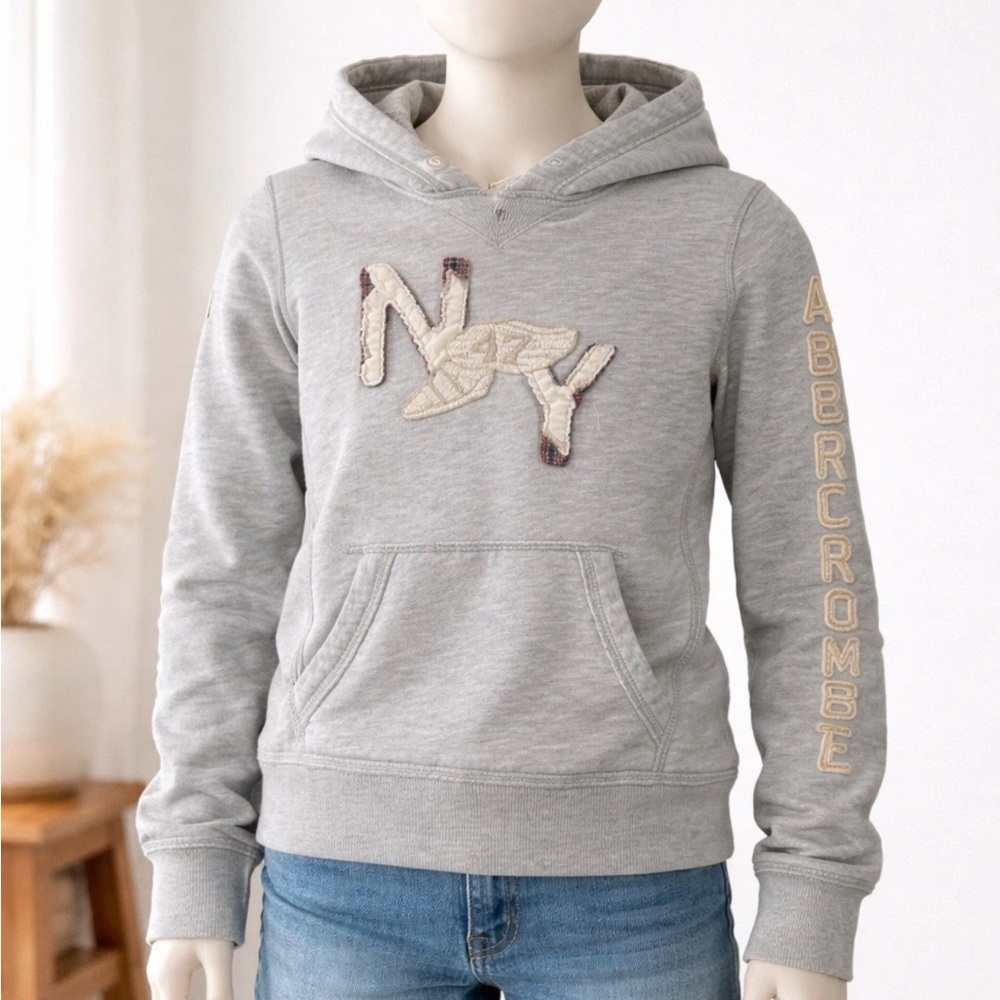 Abercrombie Kids Light Gray Hoodie